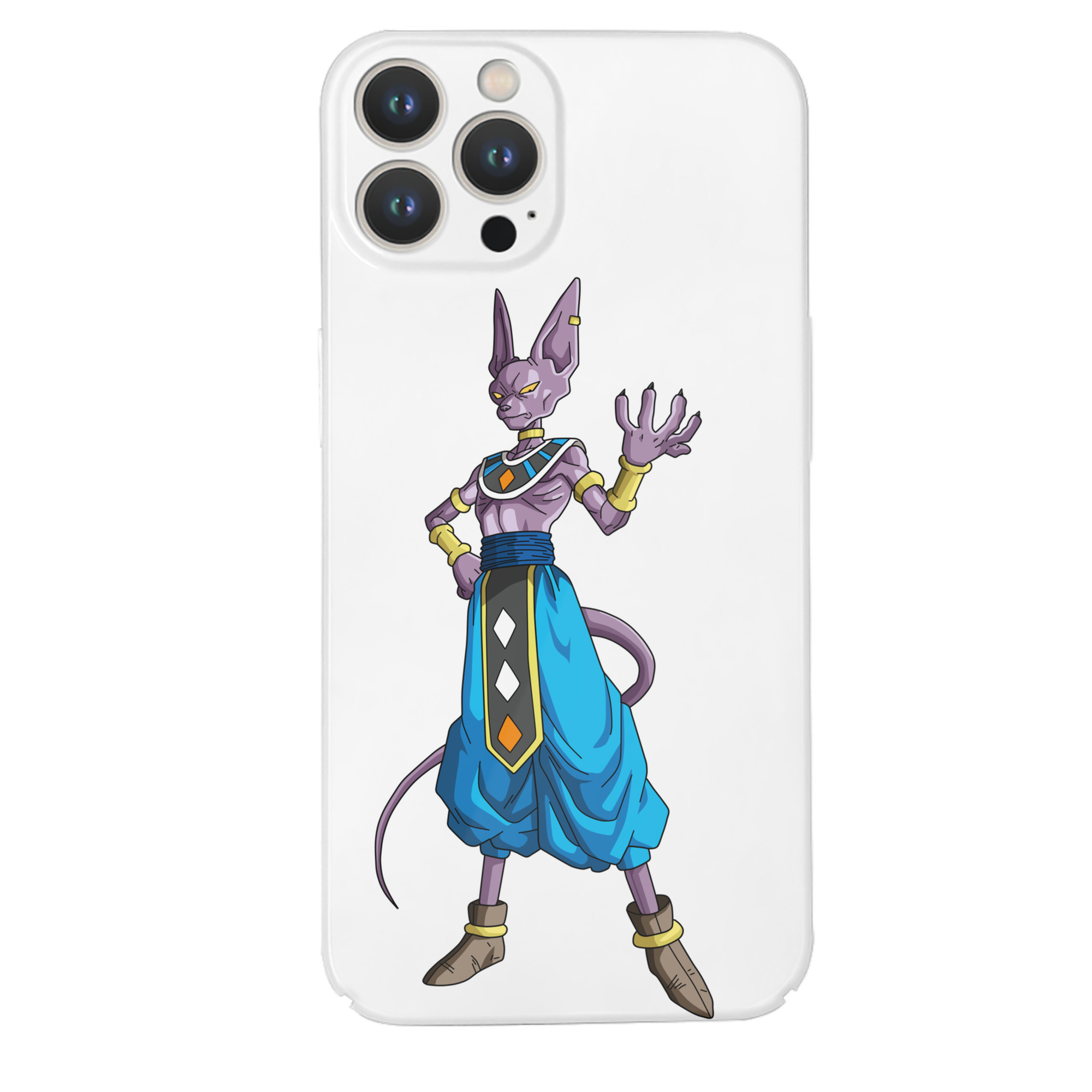 （画像用） ドラゴンボール ビルス 破壊神ビルス DRAGON BALL Beerus Birusu 【iPhone 14シリーズ対応】ハードケース